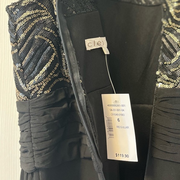 Gold black and silver pantsuit unworn with tags. Sleeveless, gathering at waist - Picture 3 of 3